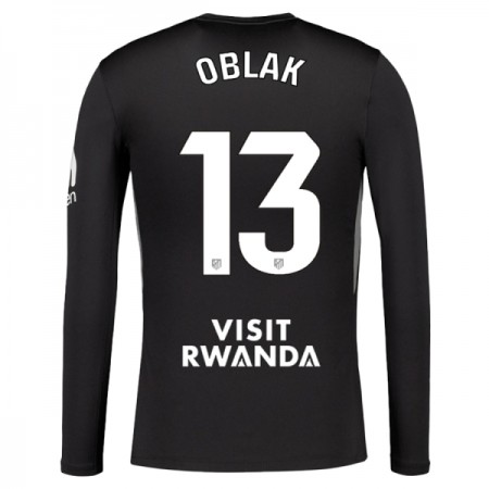 Camisolas Atlético Madrid Oblak 13 Guarda Redes Preta 2025-26 Manga Comprida